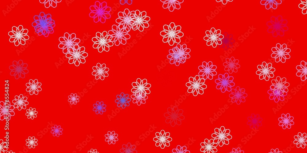 Light Blue, Yellow vector natural backdrop with flowers. Light Blue, Yellow vector natural backdrop with flowers.