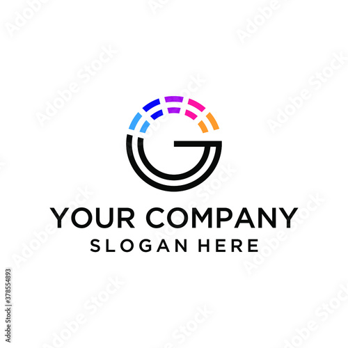 Free Download Minimal letter G colorful logo - GFXLoad
