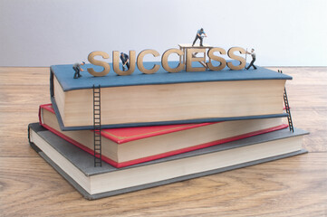 Building a successful career, educational growth concept