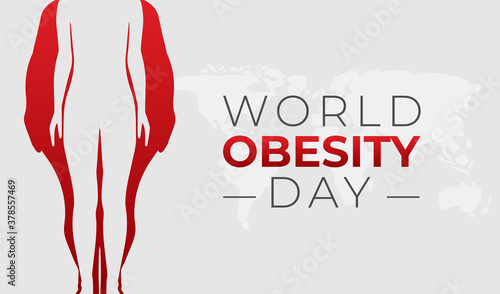 World Obesity Day Background Illustration Banner