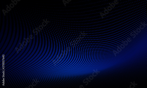  Abstract shiny blue halftone background illustration 