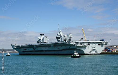 HMS Prince of Wales Aircraft Carrier, Portsmouth Harbour
