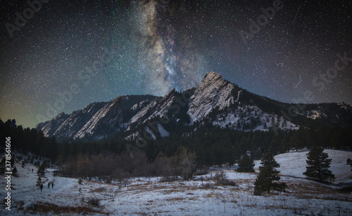Fotografie Flat Irons with Milky Way