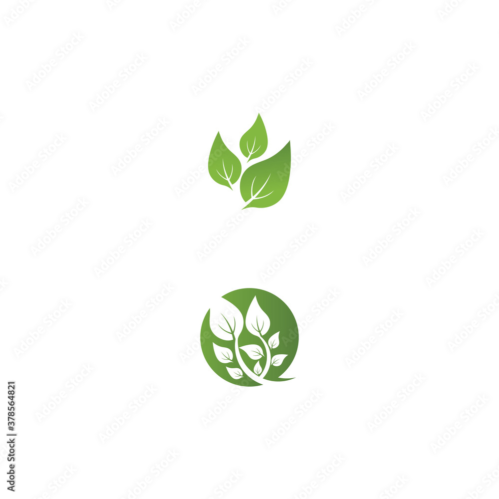 Leaf ecology Logo Template vector Leaf ecology Logo Template vector