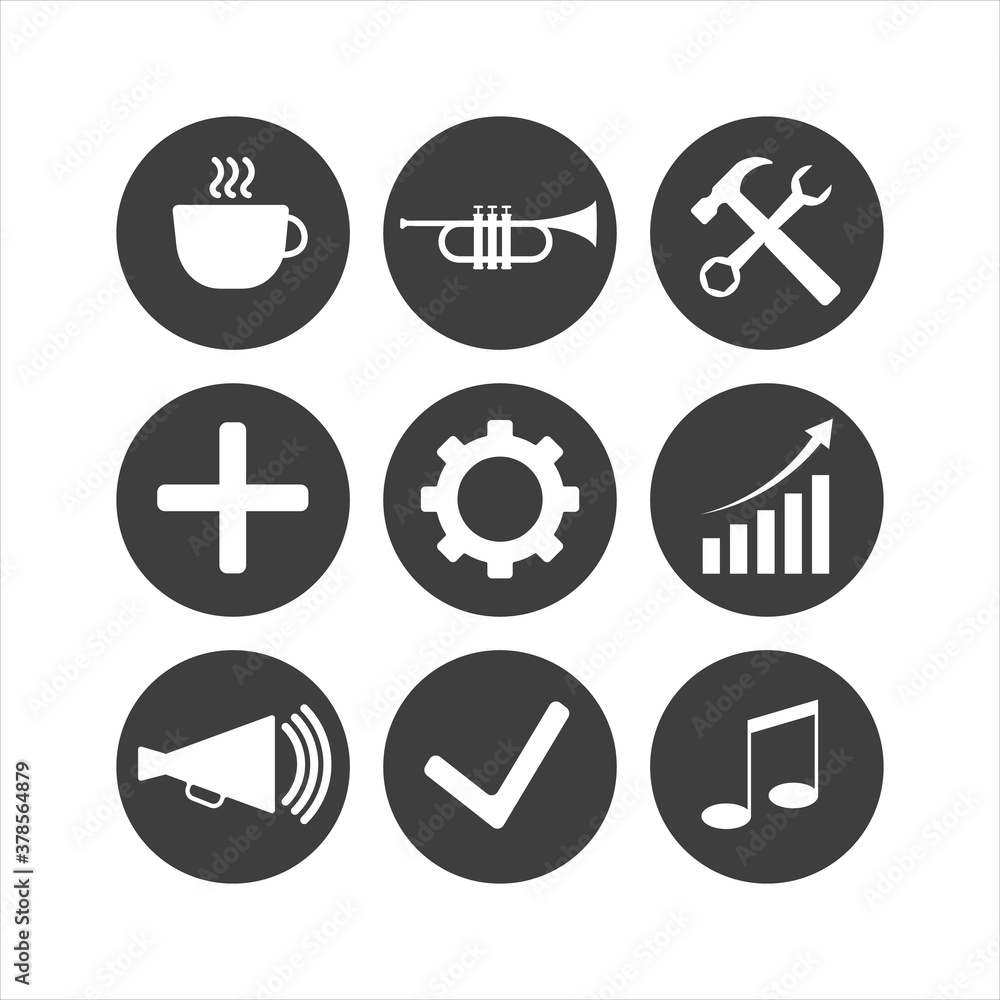 Web icon set symbol. EPS10 vector illustration Web icon set symbol. EPS10 vector illustration