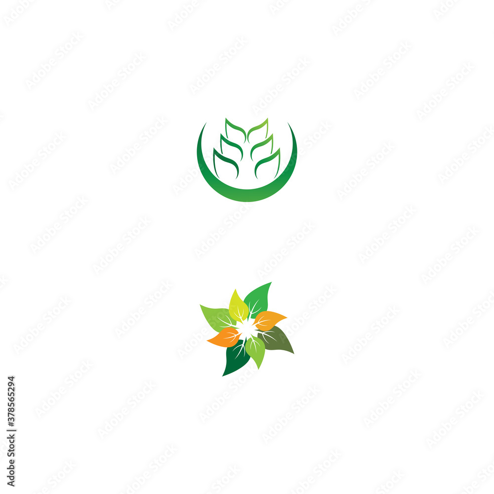 Leaf ecology Logo Template vector Leaf ecology Logo Template vector