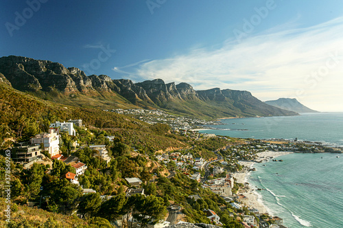 Scenic view of the Twelve Apostles Mountain range in Cape Town photo