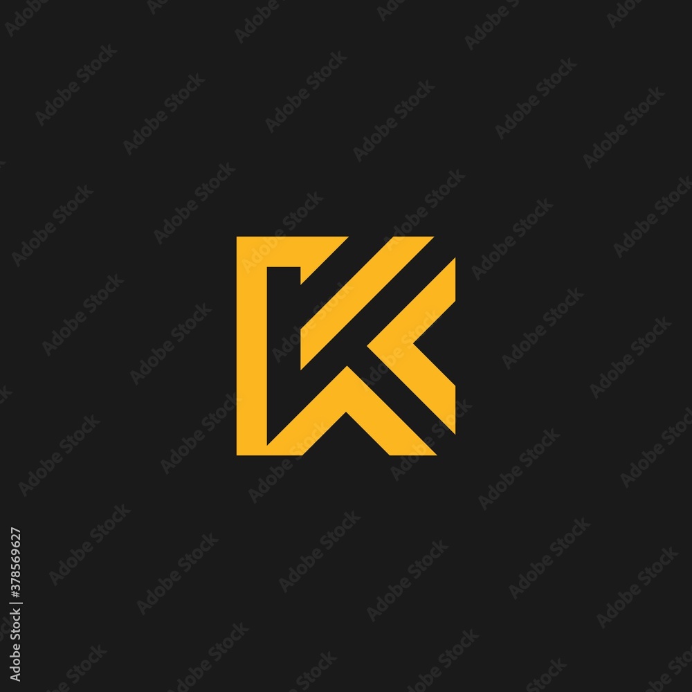 abstract initial letter K logo design template abstract initial letter K logo design template