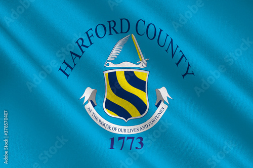 Flag of Harford County of Maryland, USA photo