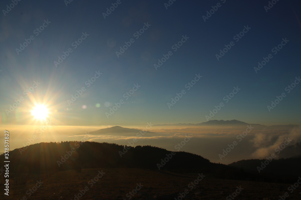 Coucher de soleil au Col de l'Ouillat