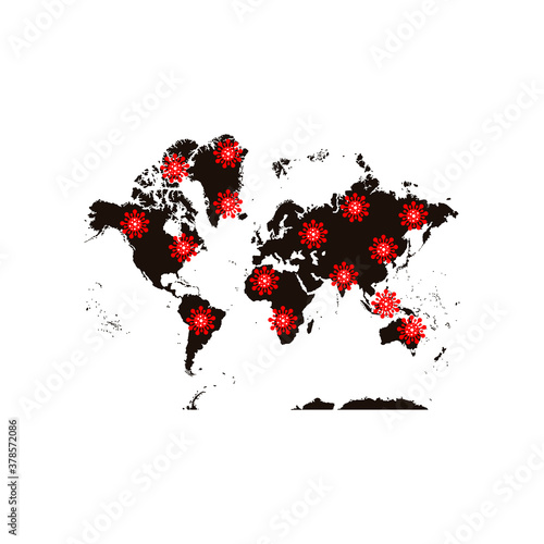 World Map of the Spread of the Corona Virus