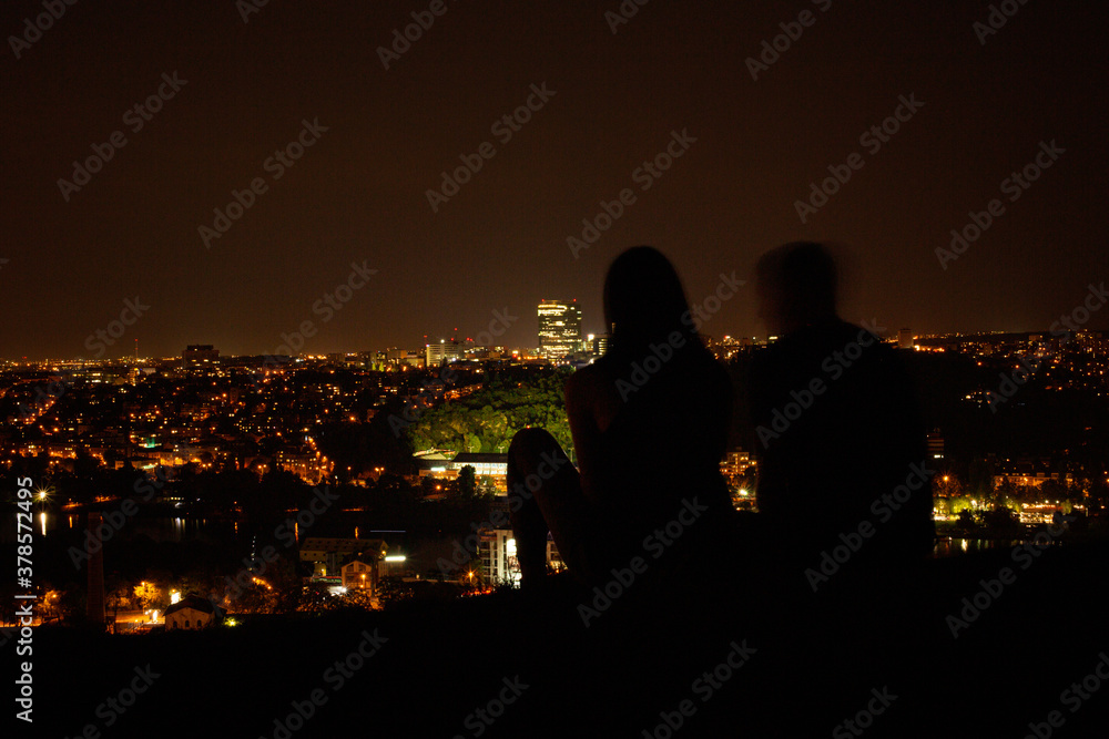romantic view of the city
