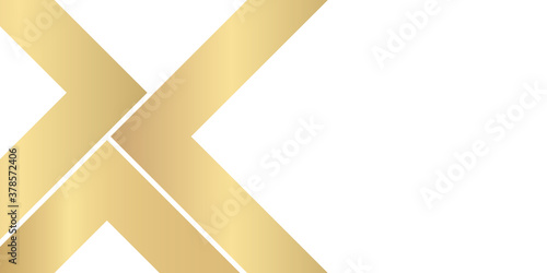 Abstract white background with gold line 
