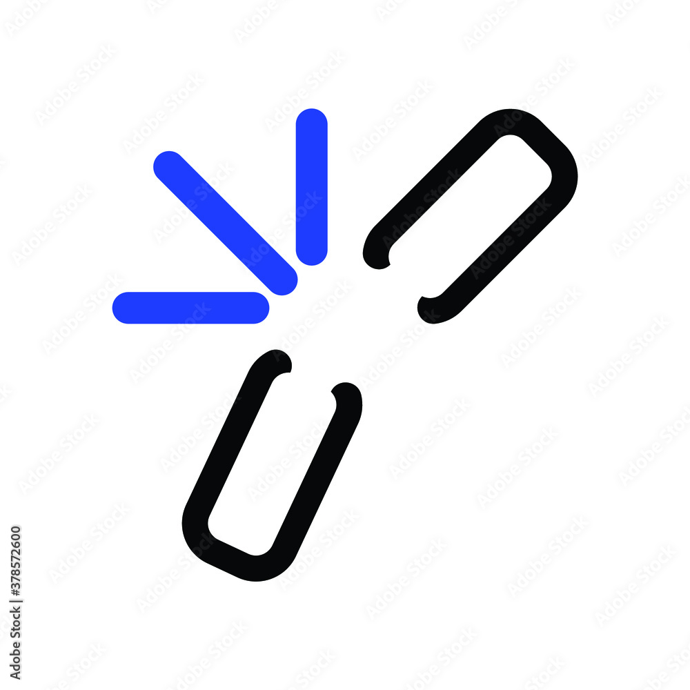 Broken Link flat icon illustration- vector
Broken Link flat icon illustration- vector