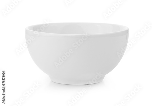 white bowl isolated on white background.
