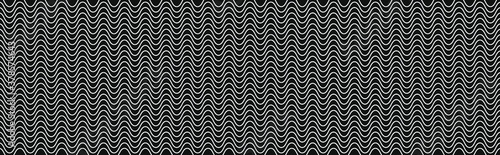Geometric lines wave background seamless pattern. Vector illustration