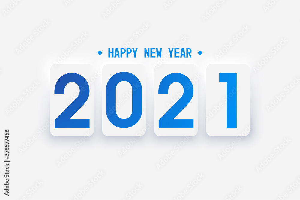 Happy New Year 2021 luxury text design. Vector greeting illustration with golden numbers Happy New Year 2021 luxury text design. Vector greeting illustration with golden numbers