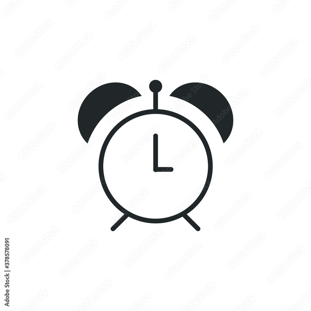 alarm clock isolated icon on white background alarm clock isolated icon on white background