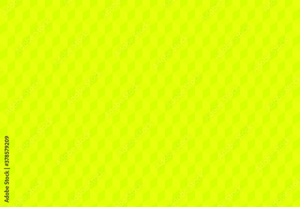Light Green background with 3d squares. Seamless vector Illustration. Geometric design for web, print for wrapping, fabric, poster, etc. 