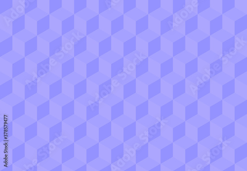 Violet background with 3d squares. Seamless vector Illustration. Geometric design for web  wrapping  fabric  poster  etc. 