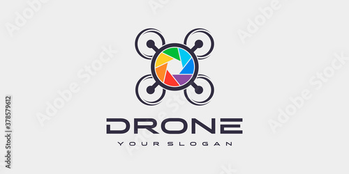 Drone Logo Design Template