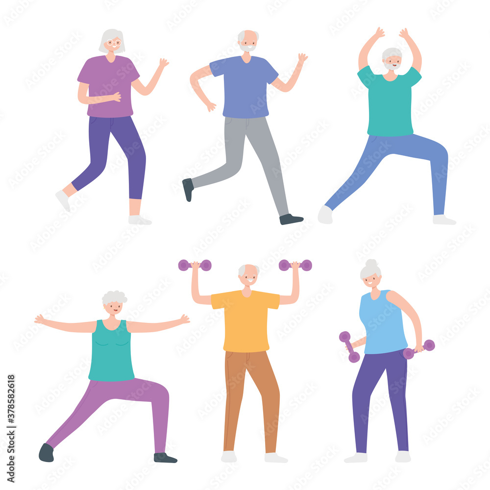 activity seniors, group elderly people practicing exercises activity seniors, group elderly people practicing exercises