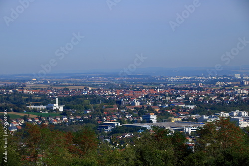 Blick auf die Stadt Leonberg im Landkreis B  blingen