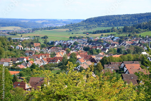 Blick auf den Ort Münklingen bei Weil der Stadt photo