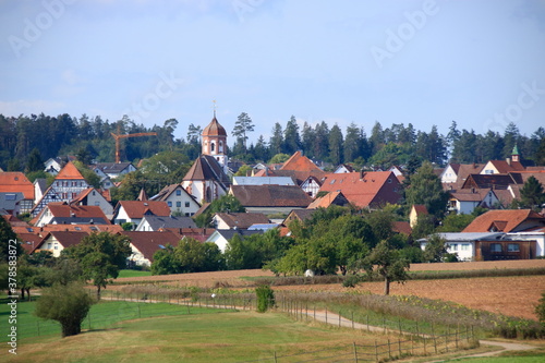 Blick auf den Ort Wimsheim Landkreis Pforzheim photo