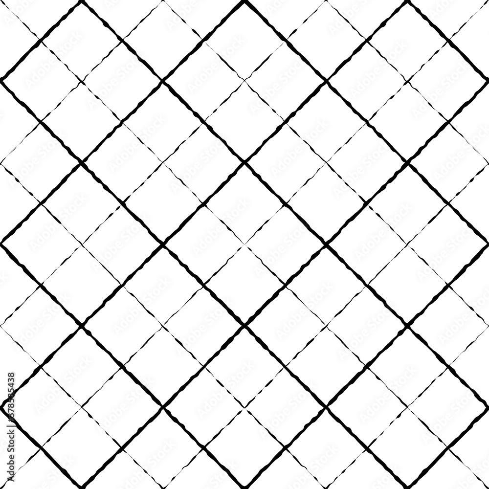 Black and white abstract geometric seamless pattern