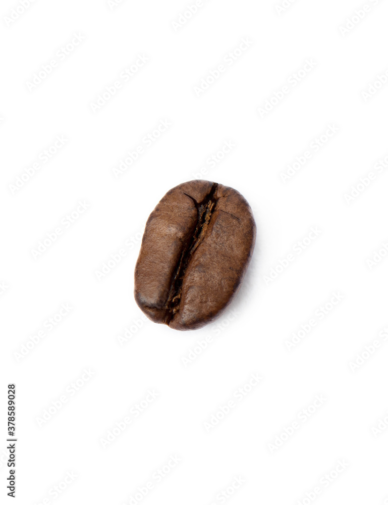 Roasted coffee beans isolated on white background Roasted coffee beans isolated on white background
