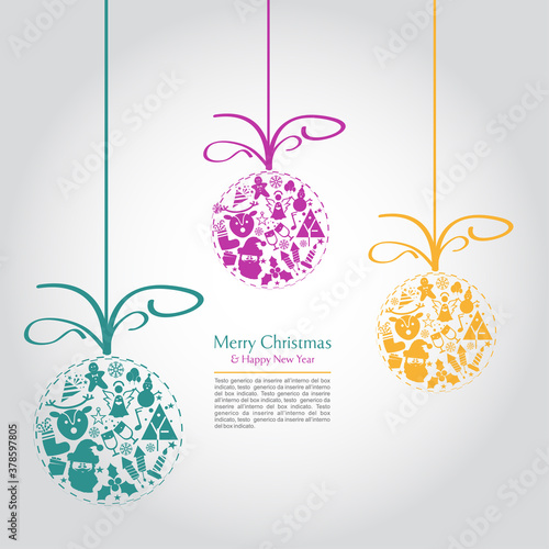 Grafica per la festività Natalizia