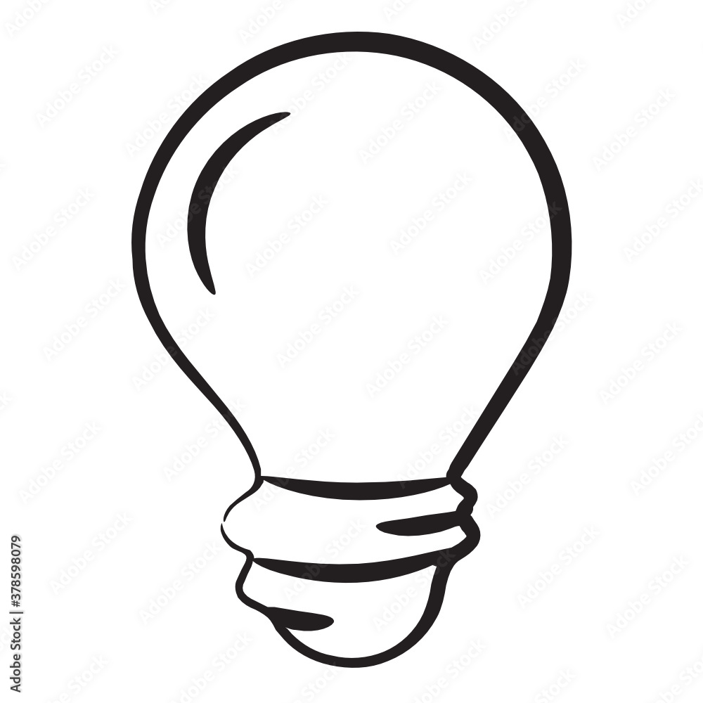Doodle line design of idea icon
Doodle line design of idea icon