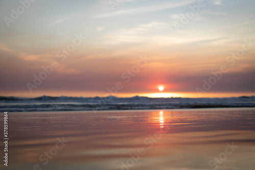 Sunset in beach © Miguel