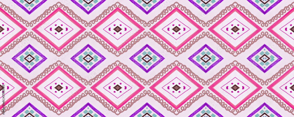 Seamless American Pattern. Pastel Ikat Chevron. Seamless American Pattern. Pastel Ikat Chevron.