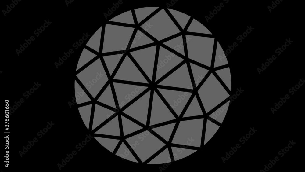Disc-shaped graphic object with internal shapes, in black and white with a stroboscopic and hypnotic effect, which rotates clockwise, decreasing the dimensions that disappear in the center. Disc-shaped graphic object with internal shapes, in black and white with a stroboscopic and hypnotic effect, which rotates clockwise, decreasing the dimensions that disappear in the center.