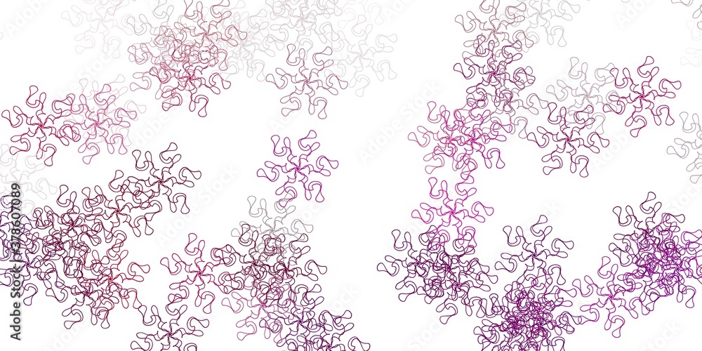 Light purple vector doodle texture with flowers. Light purple vector doodle texture with flowers.