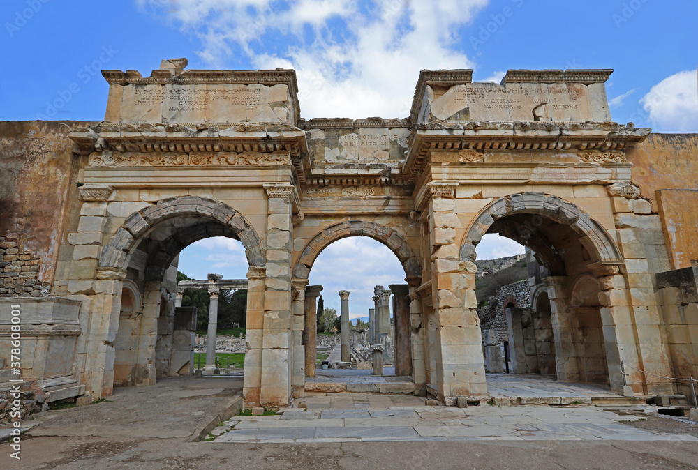 Turkey / Izmir / Selcuk 27 February 2019 Images from the ancient city of Ephesus from the Roman period.