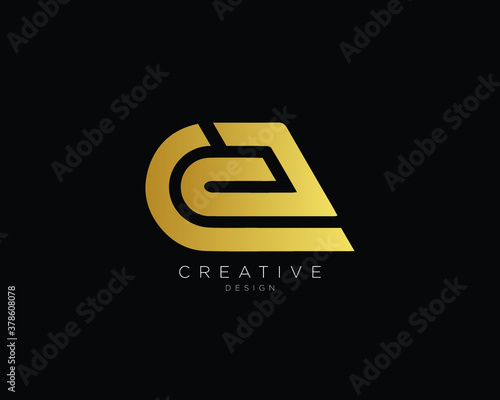 Professional and Minimalist Letter CA Logo Design, Editable in Vector Format