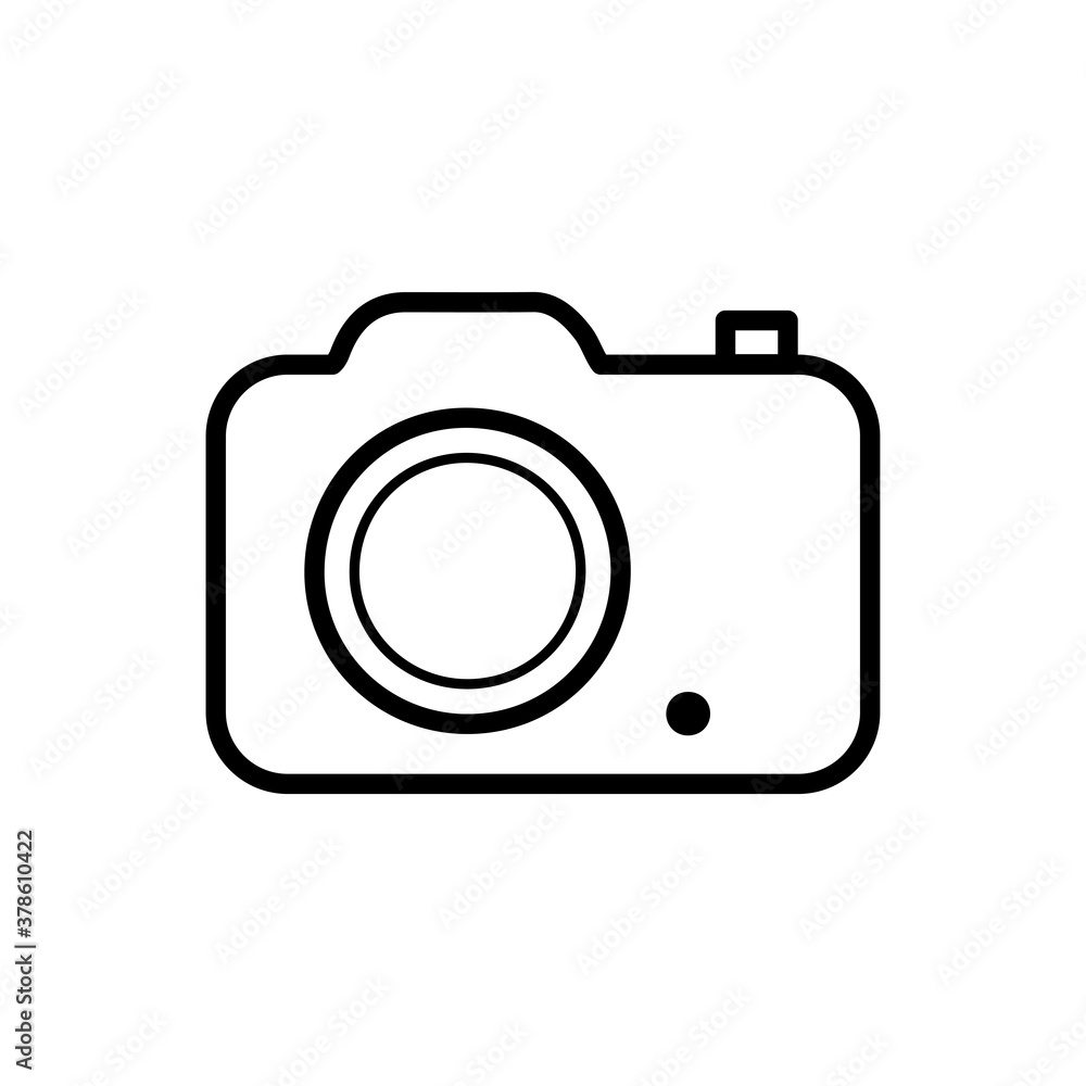 Camera icon vector in trendy flat design Camera icon vector in trendy flat design