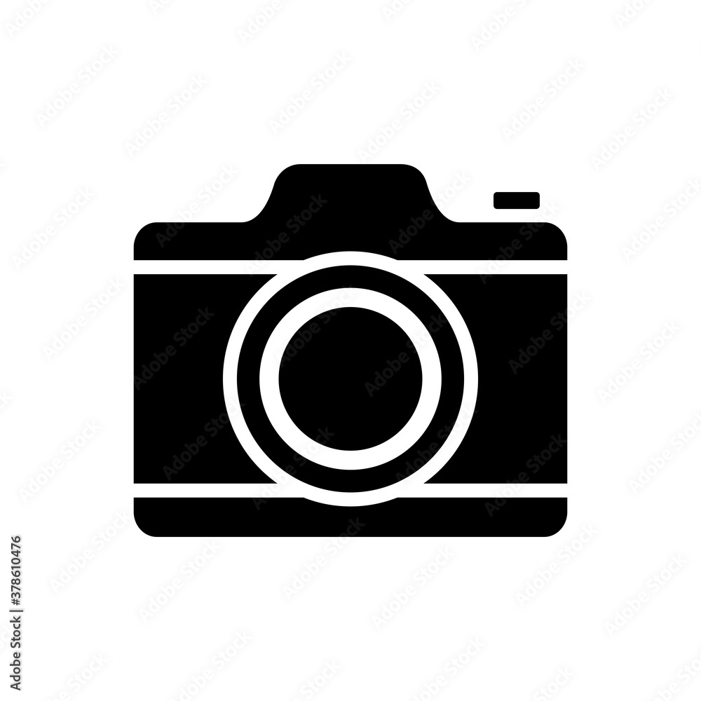 Camera icon vector in trendy flat design Camera icon vector in trendy flat design