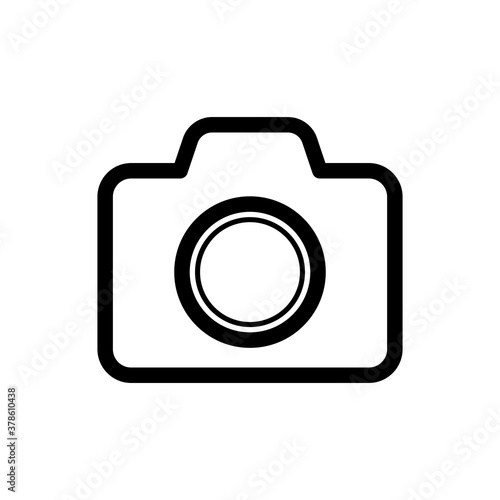 Camera icon vector in trendy flat design