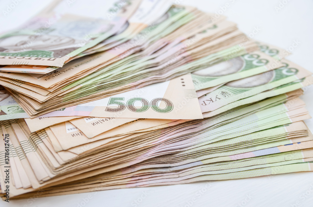 Ukrainian hryvnia. Financial concept. Money stack. a lot of hryvnia Ukrainian hryvnia. Financial concept. Money stack. a lot of hryvnia