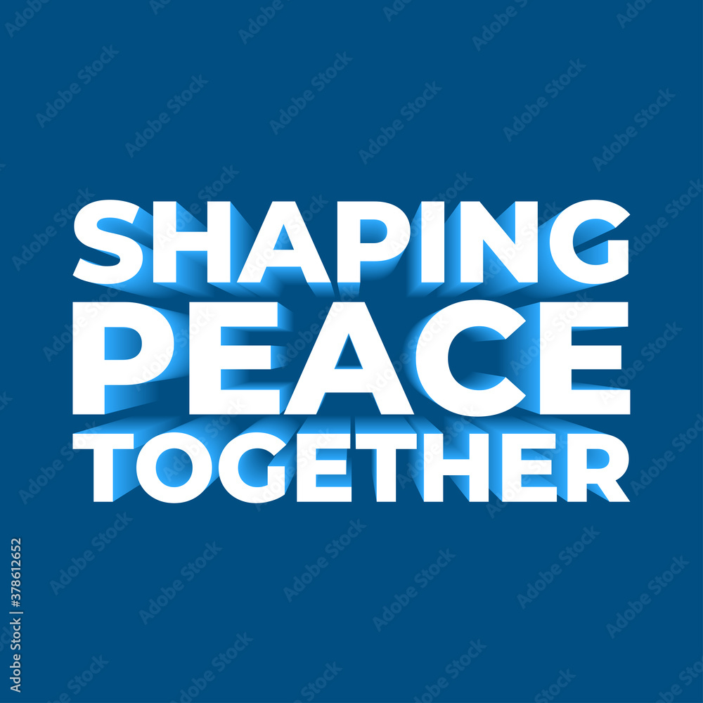Design for celebrating international day of peace. Happy world peace day greeting.