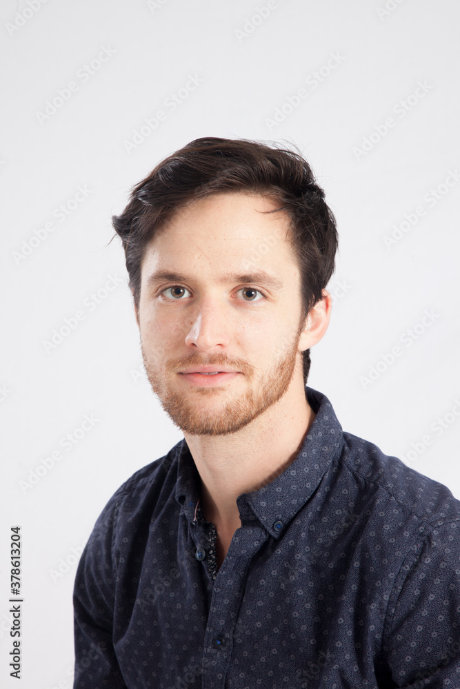 Fototapeta premium Pensive Caucasian man 