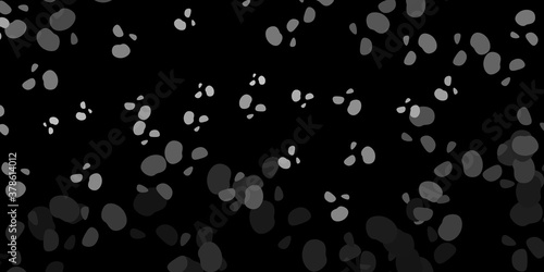 Dark gray vector texture with memphis shapes.