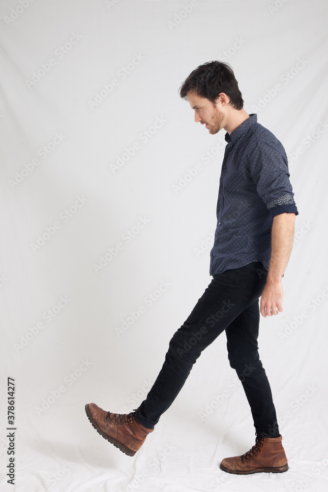 Pensive Caucasian man Pensive Caucasian man