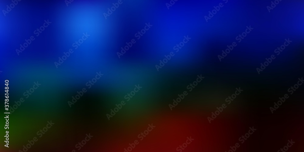 Obraz premium Dark multicolor vector blurred pattern.