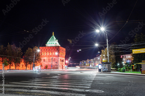 old night Kremlin Nizhny Novgorod