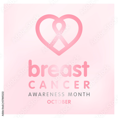 world breast cancer awareness month in october concept design vector illustration